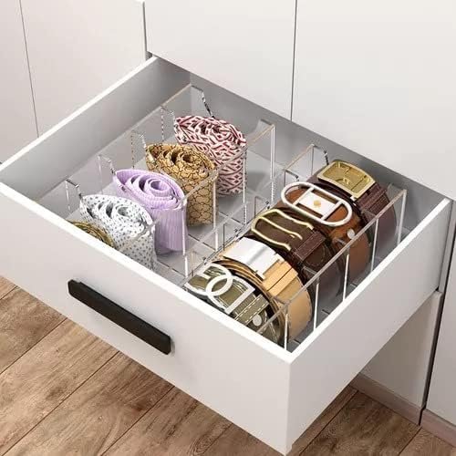 Kit 2 Organizadores para Cintos Acrílico Premium 5 Nichos - 2