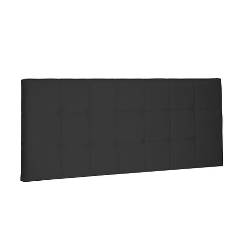 Cabeceira Painel Verona Para Cama Box King 195 cm Suede - D’Rossi - Preto