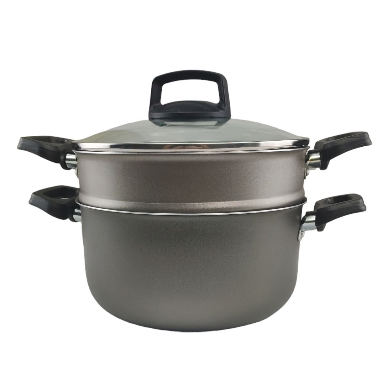 Panela Cozimento A Vapor Antiaderente 3 Em 1 Caçarola Espagueteira Cuscuzeira 3 Litros Massa Legumes - 11