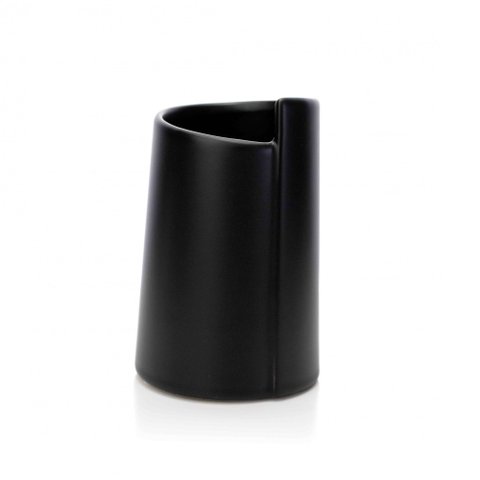 Vaso Decorativo em Cerâmica Preto 17x11x11 cm - D’Rossi