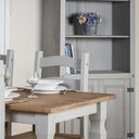 Ver imagem 4 de Estante em Madeira Maciça com 5 Nichos e 2 Portas Cinza Lavado