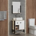 Ver imagem 1 de Conjunto de Banheiro Berton Denver 0,54cm Barrique/br/pt