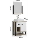 Ver imagem 2 de Conjunto de Banheiro Berton Denver 0,54cm Barrique/br/pt