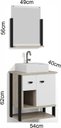 Ver imagem 2 de Conjunto de Banheiro Berton Denver 0,54cm Barrique/br/pt