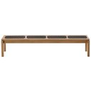 Ver imagem 1 de Banco Trama com 4 Lugares em Madeira Stain Jatoba com Assento em Corda Cor Preta 2,20 Mt (larg) -