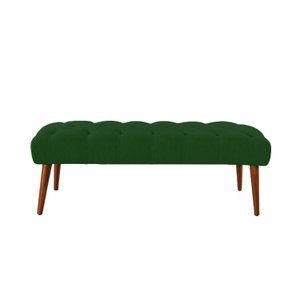 Banco Rubi 1,20m Suede Verde - Dominic Decor