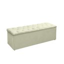 Ver imagem 3 de Jogo Cabeceira e Sapateira Recamier Lana para Cama Box Solteiro 90 Cm - Sv Decor:marfim