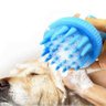 Pente Escova Cães Massagem Silicone Cleaning:azul - 2