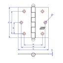 Ver imagem 2 de Dobradiça F.l.o. Porta /janela Pino Bola 3 X 3" 108320 Loth