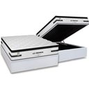 Ver imagem 1 de Cama Box Baú Casal: Colchão Molas Bonnel Plumatex Ensacadas Liz Premium D33 + Base Crc Courano