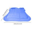 Ver imagem 5 de Colchão Cama Aveludada Inflável para Viagem Suv Carro com Bomba Elétrica 12v Vg Plus Azul