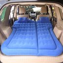 Ver imagem 2 de Colchão Cama Aveludada Inflável para Viagem Suv Carro com Bomba Elétrica 12v Vg Plus Azul