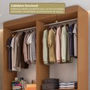 Ver imagem 6 de Guarda-Roupa Closet 2 Módulos Roupeiro sem Portas 4 Gavetas Versatille Yescasa
