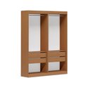 Ver imagem 2 de Guarda-Roupa Closet 2 Módulos Roupeiro sem Portas 4 Gavetas Versatille Yescasa