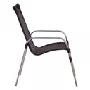 Ver imagem 2 de 3 Cadeiras Emily Alumínio Área Jardim Piscina Trama Original Tabaco