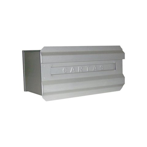 Caixa De Correspondência Para Muro Curta - Cor: Branco