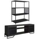 Ver imagem 1 de Rack 180 Cm 2 Pt Estante 77 Cm Industrial 27x24 Preto Pp