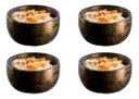 Ver imagem 1 de Kit 4 Tigelas Cumbucas com Prato de Pedra Sabão 500 ml