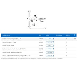 Chave Faceadora Mov. Central + Guia Quadro Bsa Unior 626476 - 2