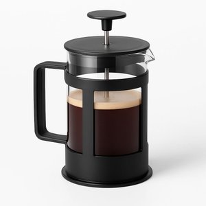 Cafeteira Prensa Francesa Cremeira 350ml Leite Café Cappuccino de Vidro e Plástico