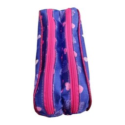 Kit Mochila Escolar Infantil com Rodinhas Stitch Roxo e Estojo Duplo - Gv Bolsas - 3