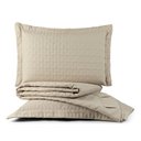 Ver imagem 1 de Cobre Leito Colcha King Milano 3 Peças Cáqui - 100% Poliéster