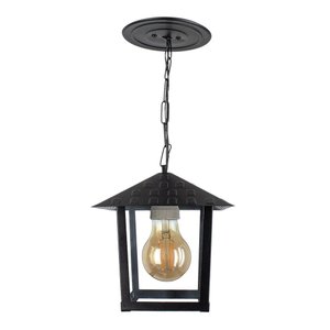 Pendente Colonial Nina Vidro Liso Preto - Blumenau