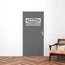Ver imagem 1 de Adesivo de Porta Perigo Entrada Proibida Risco Contaminação Farmácia Laboratório Kanto Store Adesivo