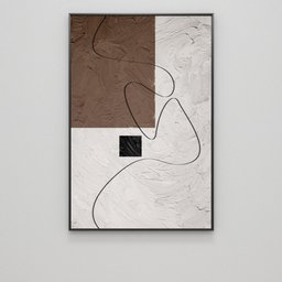 Quadro Decorativo Formas Suaves Abstratas - 6