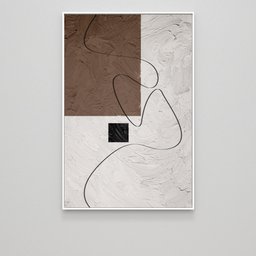 Quadro Decorativo Formas Suaves Abstratas - 4