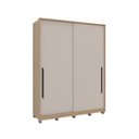 Ver imagem 2 de Guarda-roupa Casal Barcelona 2 Portas 4 Gavetas 100% Mdf Carvalho/off White - Politorno
