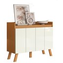 Ver imagem 1 de Buffet Aparador 4 Portas 108 Cm 2003207 Cinamomo Branco Armoveis