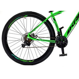 Bicicleta Aro 29 Krw Alumínio 24 Vel Freio a Disco Suspensão Dianteira S1 Verde-preto 15.5 Verde- - 3