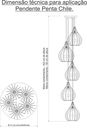 Ver imagem 3 de Luminária Teto Lustre pendente balcão cozinha sala 5 chile:Branco
