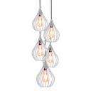 Ver imagem 2 de Luminária Teto Lustre pendente balcão cozinha sala 5 chile:Branco