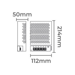 Fonte de Alimentação Chaveada Nordecor com Cooler 12v 30a / 360w Bivolt Unica 7028 - 2