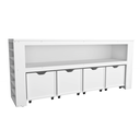 Ver imagem 3 de Organizador com Baús Porta Livros e Carrinhos Ajax 100% Mdf