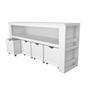 Ver imagem 5 de Organizador com Baús Porta Livros e Carrinhos Ajax 100% Mdf