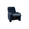Poltrona Reclinável Punto 1 Lugar Veludo Azul Matrix - 3