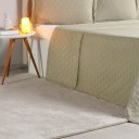 Ver imagem 4 de Kit Colcha Queen Miraggio New Soft 240x260cm Folha Seca