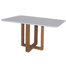 Conjunto Sala de Jantar 4 Lugares Mesa e Cadeiras Lisy Veludo Móveis Mundial - 4