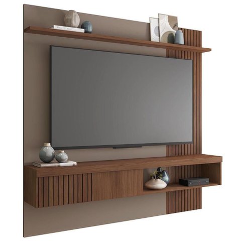 Painel para Tv Suspenso 65 Pol. Helen C01 Fendi/havana - Mpozenato