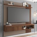 Ver imagem 2 de Painel para Tv Suspenso 65 Pol. Helen C01 Fendi/havana - Mpozenato
