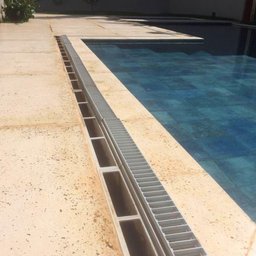 Ralo Grelha Linear com Caixilho em Alumínio Bege 10x100cm - 2
