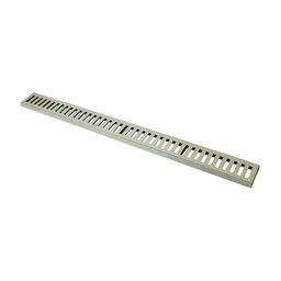 Ralo Grelha Linear com Caixilho em Alumínio Bege 10x100cm - 1