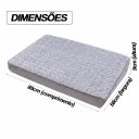 Ver imagem 2 de Cama Pet Ortopedica Colchão Grande 89x58cm Espuma Casca de Ovo Memoria Foam Lavável com Zíper Cães