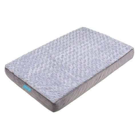 Cama Pet Ortopedica Colchão Grande 89x58cm Espuma Casca de Ovo Memoria Foam Lavável com Zíper Cães