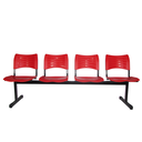 Ver imagem 1 de Longarina Turim 4 Lugares - Vermelho