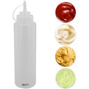 Ver imagem 2 de Kit 12 Bisnagas Plásticas Graduadas Weck 1l Flexíveis Molhos Maionese Ketchup Profissional