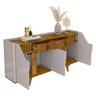 Aparador Buffet com 2 Gavetas e 4 Portas 180cm Multimóveis Cr50110 Off White/naturalle - 5